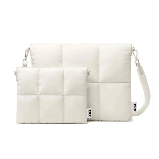 404 White Puffy Laptop Case